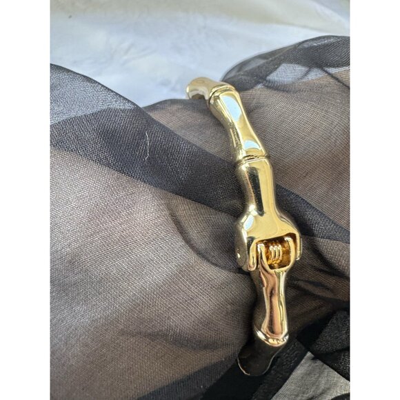 Lilly Pulitzer Flower Cuff Bracelet Gold-tone Rhinestone Hinged Bracelet NWT - Picture 10 of 16